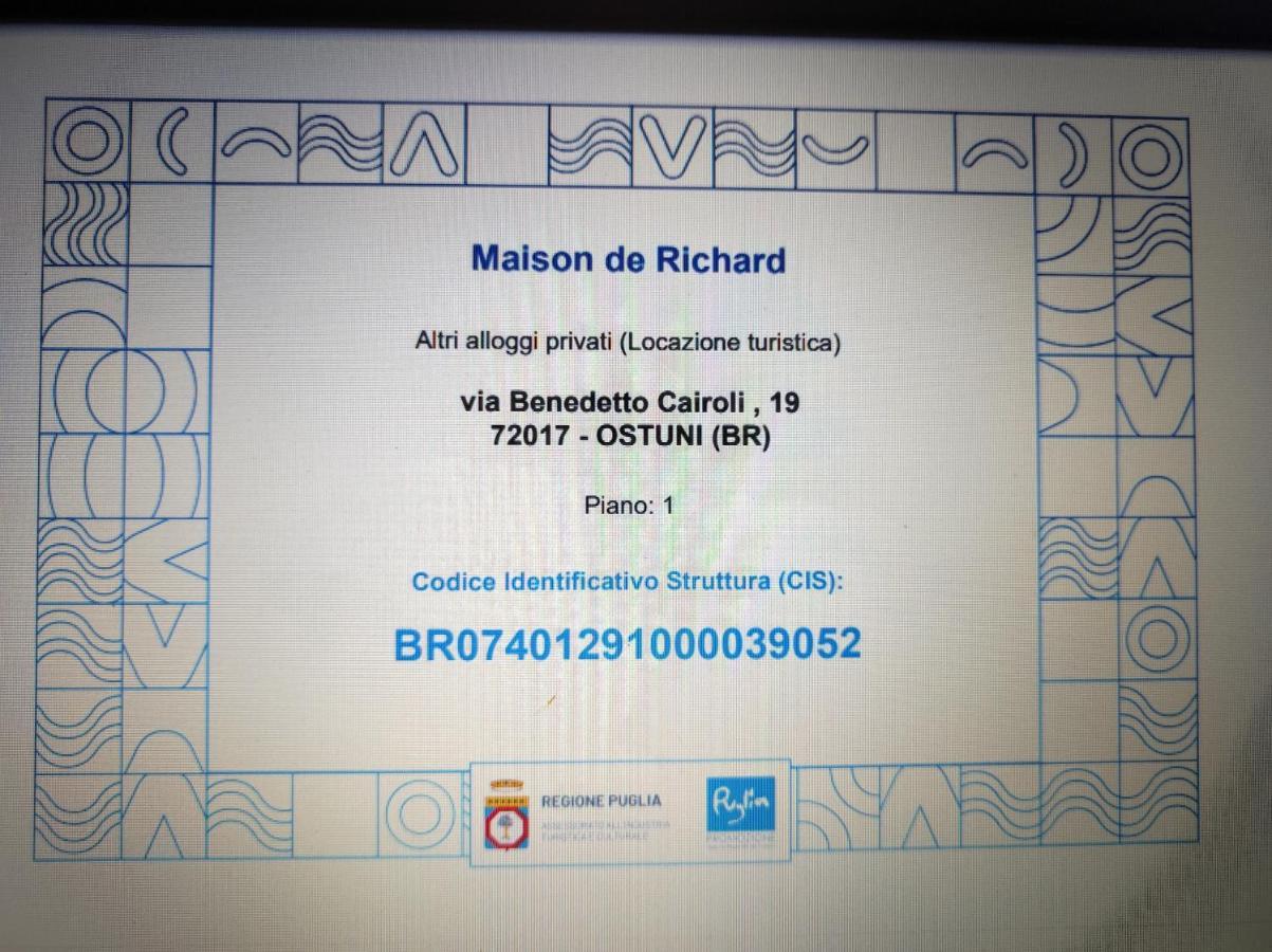 Maison De Richard Ostuni Exterior photo